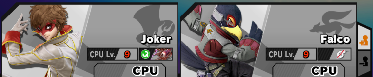 The character select screen, showing Home MD has transformed into his Joker form, with the spirit he used in episode 20.